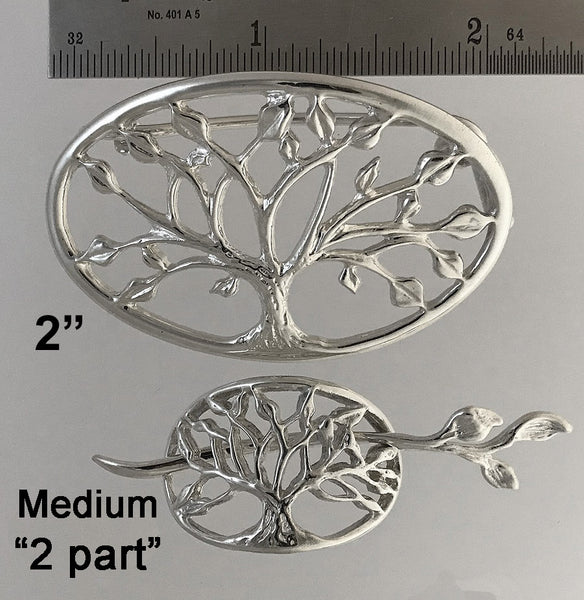 Shawl Pin - Sterling Silver Tree of Life Designs – Spruce Mountain