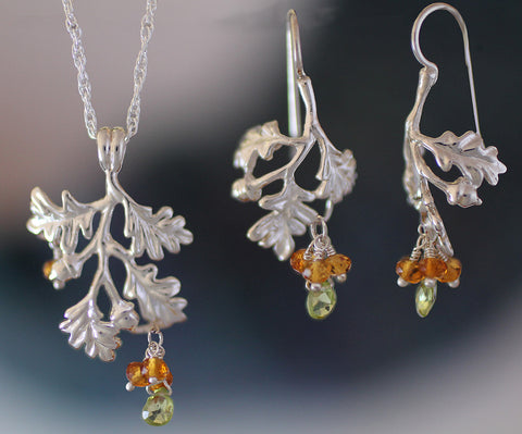 Acorn Earrings - side view