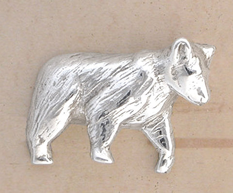 Black Bear Pin - Sterling Silver