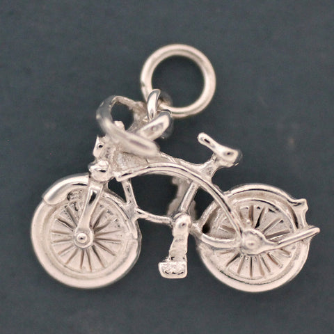Bicycle Charm - sterling silver