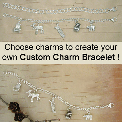 Sterling Silver Charm Bracelet Chains