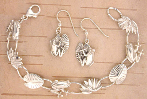Sterling Silver Frog Charm Jewelry