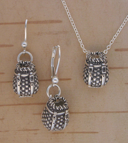 Pack Basket Jewelry - Sterling Silver