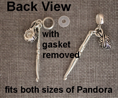 Crochet Hook & Yarn Ball Charm