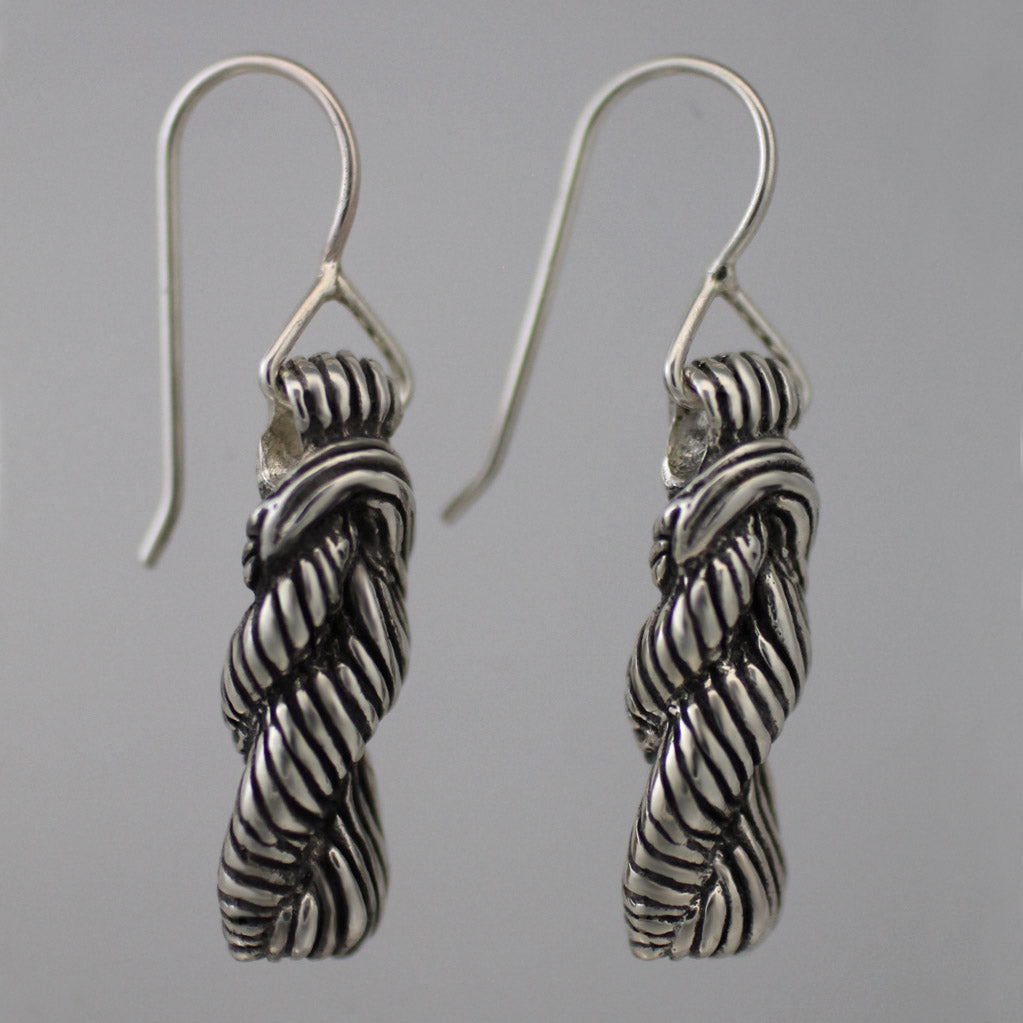 Sterling Silver Skein Earrings