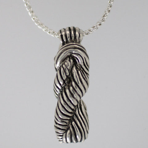 Sterling Silver Skein Necklace