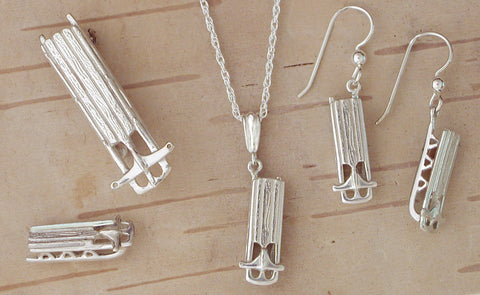 Flexible Flyer Sled Jewelry - Sterling Silver