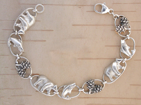 Walk in the Woods Bracelet - Sterling Silver
