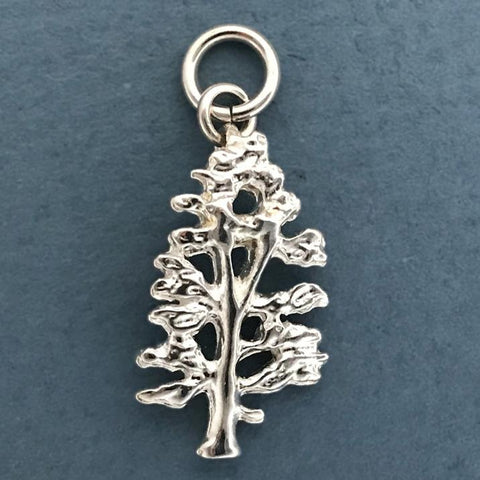 Sterling Silver White Pine Tree CHARM