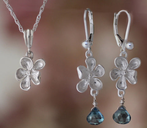 Sterling Wood Violet Jewelry