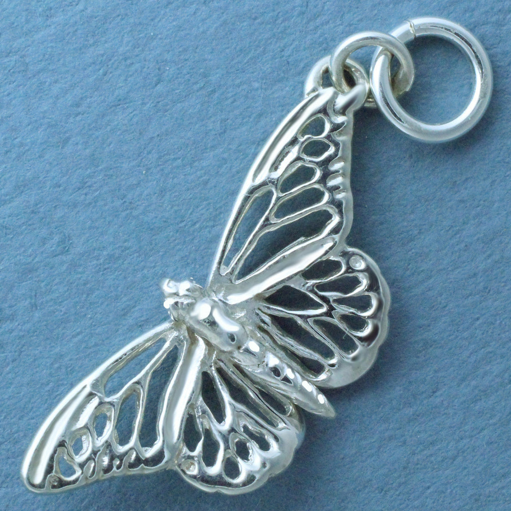 Silver Butterfly Charm