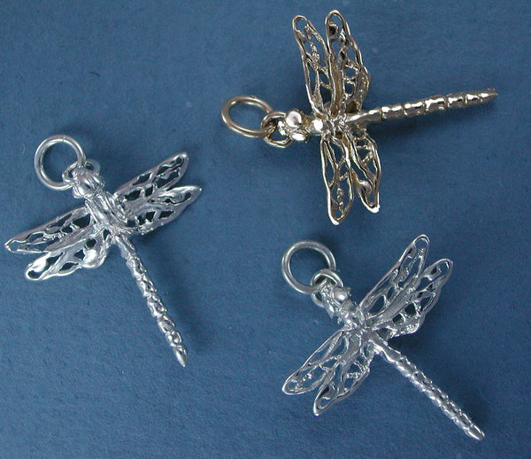 10pcs 47x43mm Antique Silver Flying Dragon Charms Pendants 