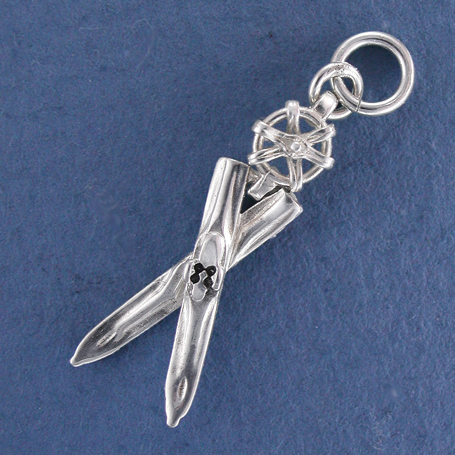 Sterling Silver Ski Charm