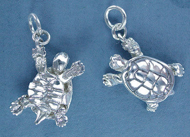Sterling Silver Turtle - top & bottom