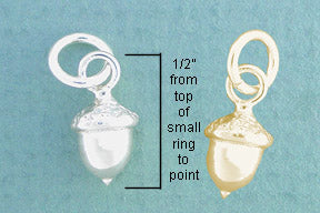 14k Sm Acorn Charm