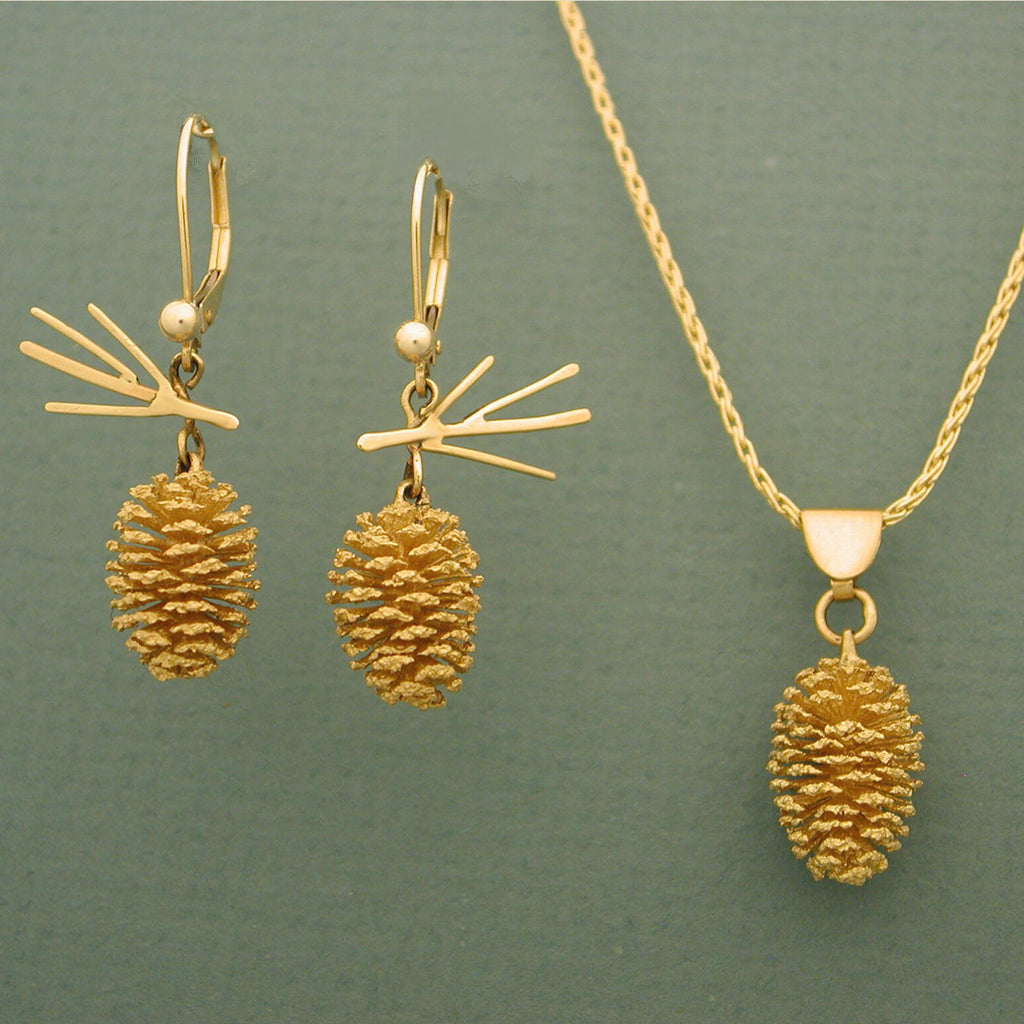 Solid Silver Pine Cone Medallion Necklace – Jenn Dixon Jewelry