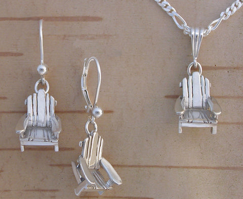 Adirondack Chair Jewelry - Sterling Silver
