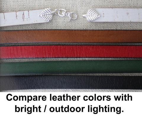 Leather color samples