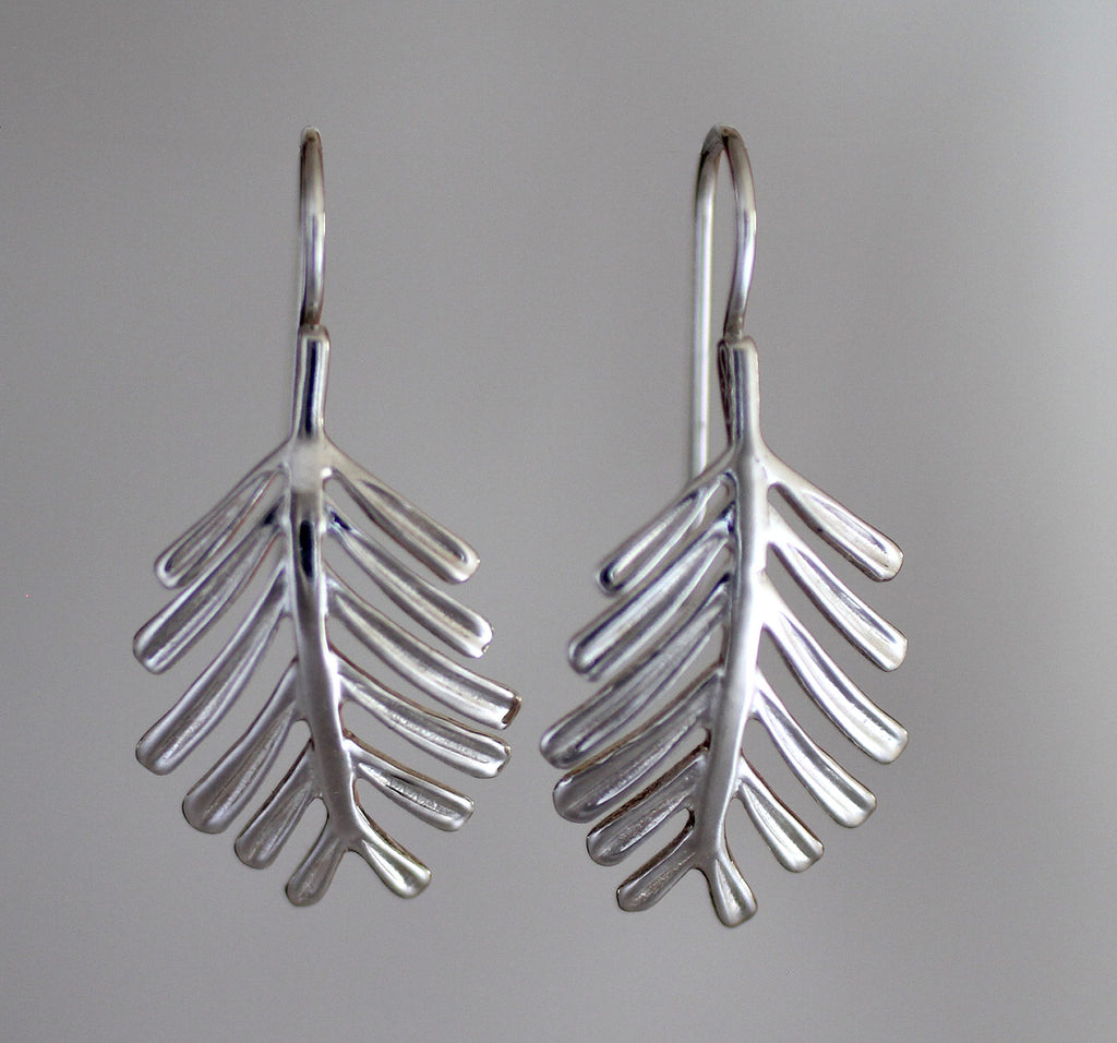 Balsam Needle Earrings - sterling silver