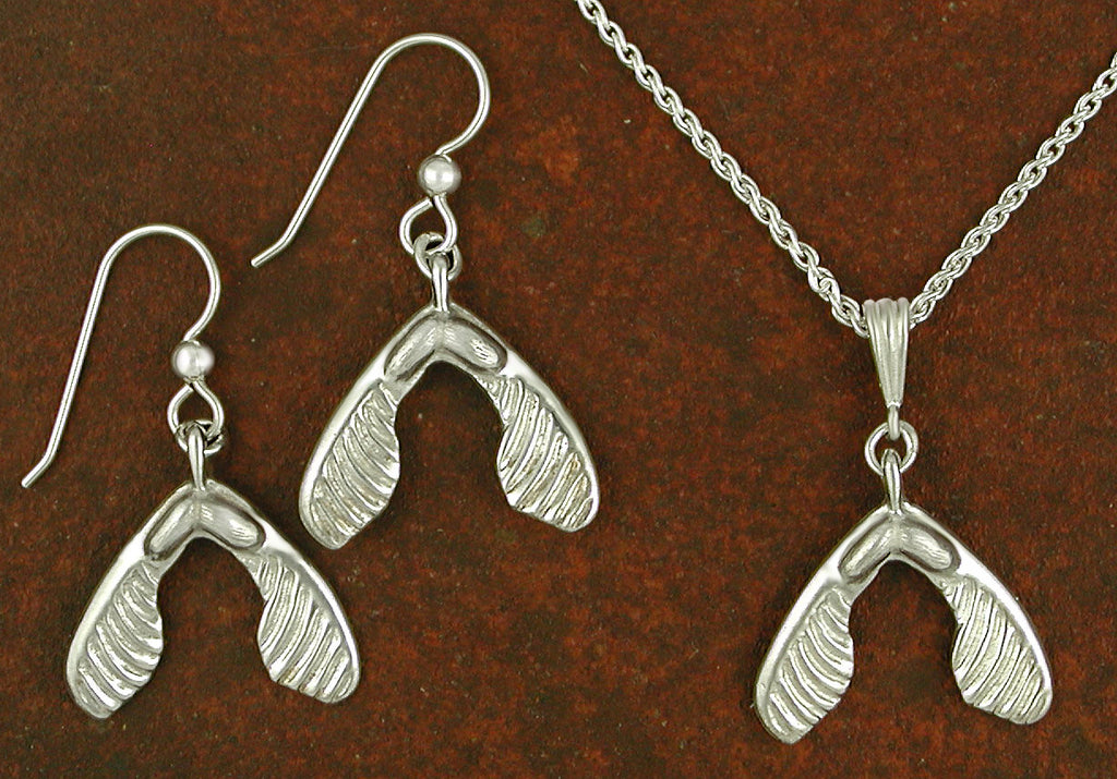 Sugar Maple Seed Jewelry - Sterling Silver