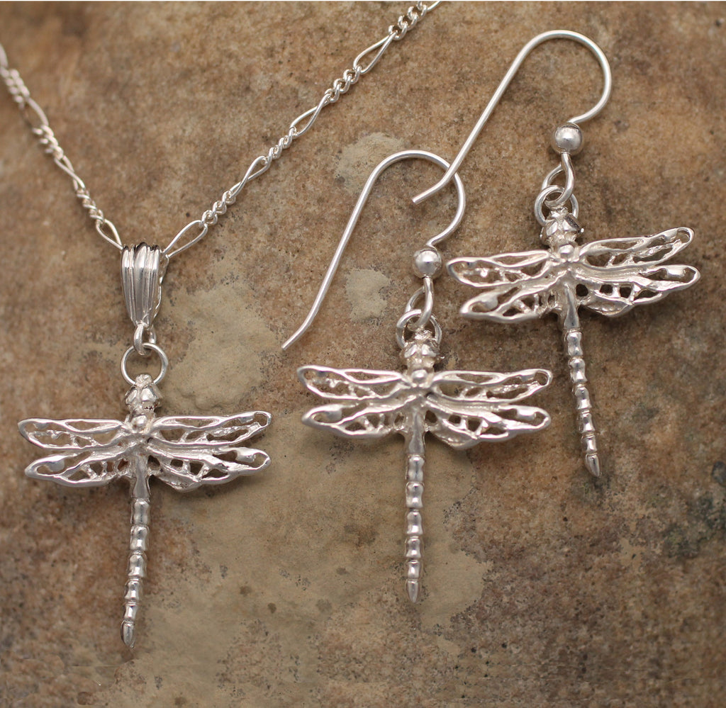 Sterling Silver Dragonfly Charm Jewelry