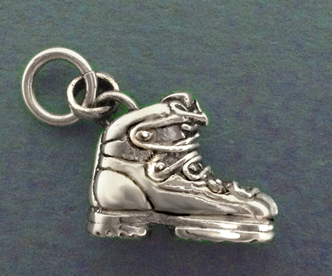 Ski Boot Charm - sterling silver