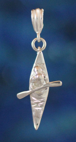 Kayak Gal Necklace sterling silver