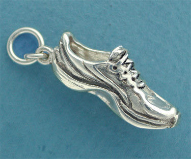Sterling Silver Running Shoe Charm