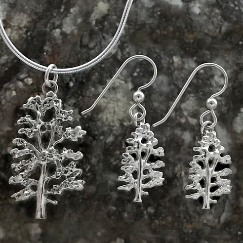 White Pine Tree Jewelry - sterling silver