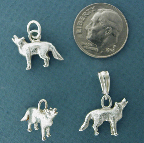 Silver Wolf Necklace Jewelry