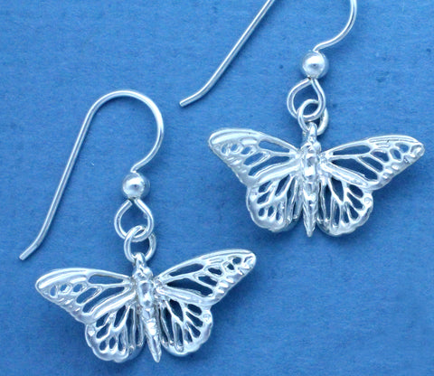 Butterfly Earrings Sterling Silver