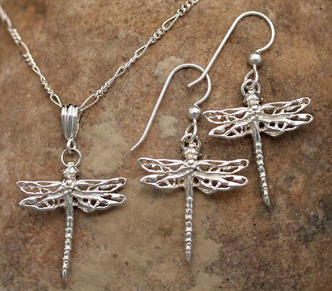 Dragonfly Jewelry - Sterling Silver