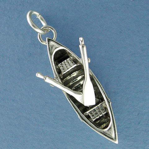 Sterling Silver Guideboat Charm