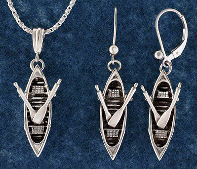 Silver Adirondack Guideboat Jewelry