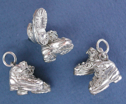 Sterling Silver (pair) Ski Boots Charm