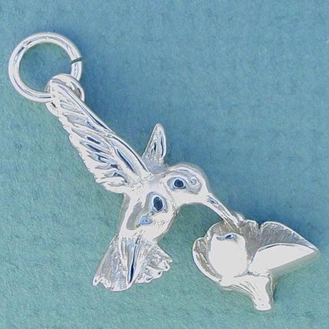 Sterling Silver Hummingbird Charm