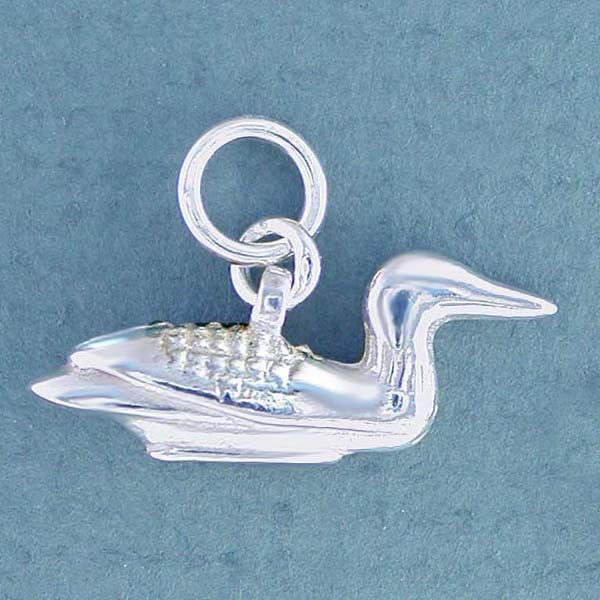 Sterling Silver Loon Charm Jewelry