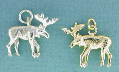 14k gold and Sterling Silver Moose Jewelry