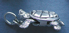 Sterling Silver Turtle - side view